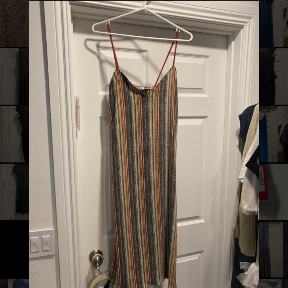 Zara Striped Slip Dress